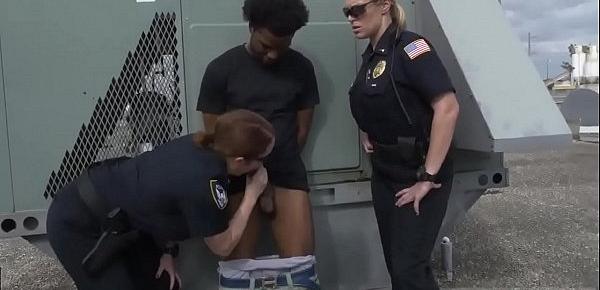  Bitch cop and huge tit milf fucked hard Peeping Tom on our Asses!